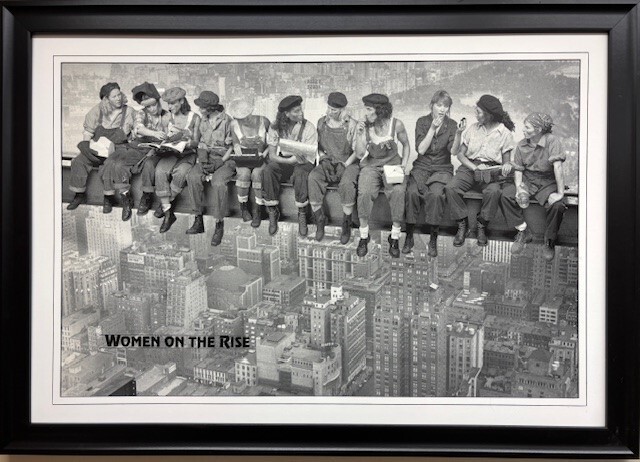 David M. Allen “Women on the Rise” Custom Framed Female Girl Power NYC New