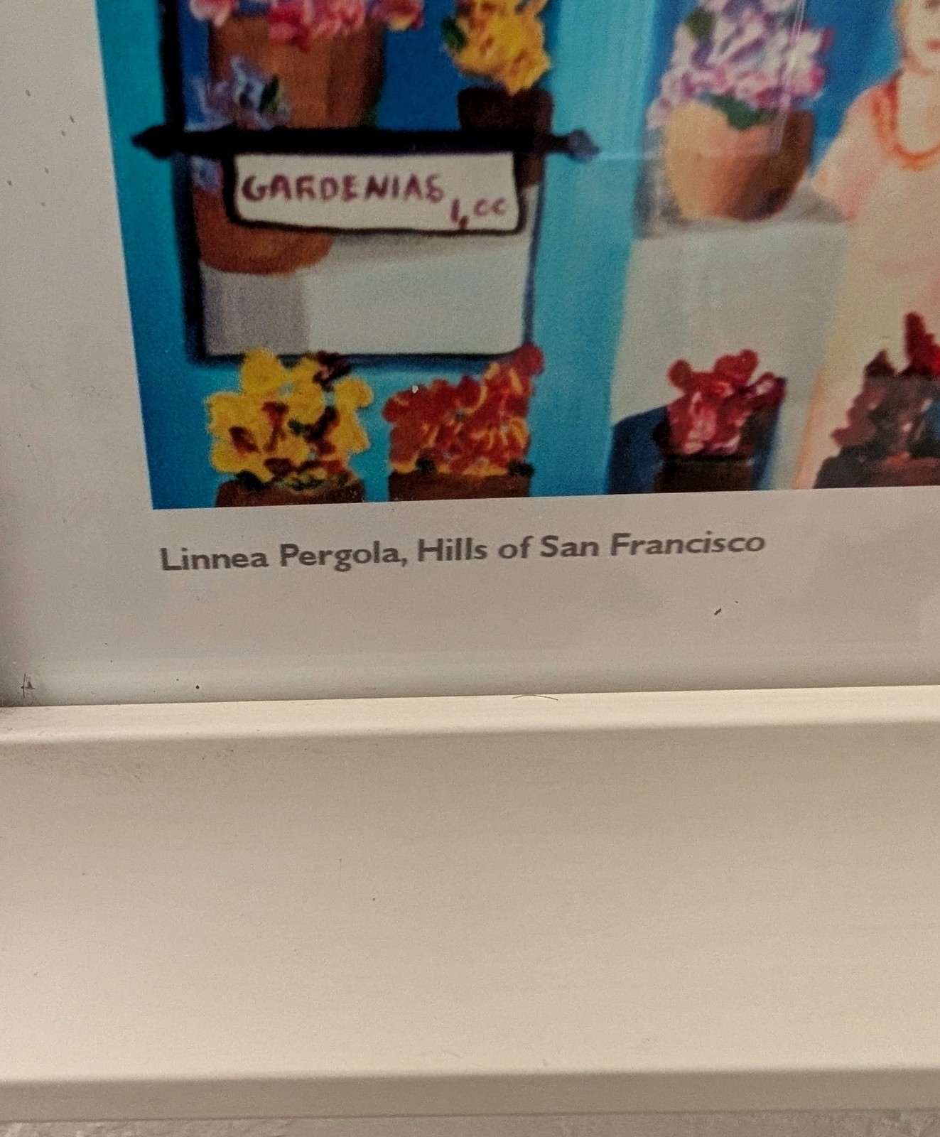 Linnea Pergola “Hills Of San Francisco” Framed Poster Art Print 32″x28”