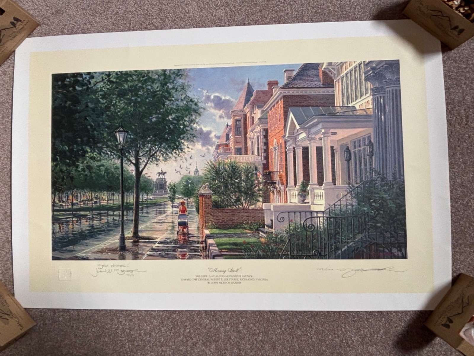 John Barber – “Morning Stroll” Signed & Inscribed by the Artist (#443/600) w/COA