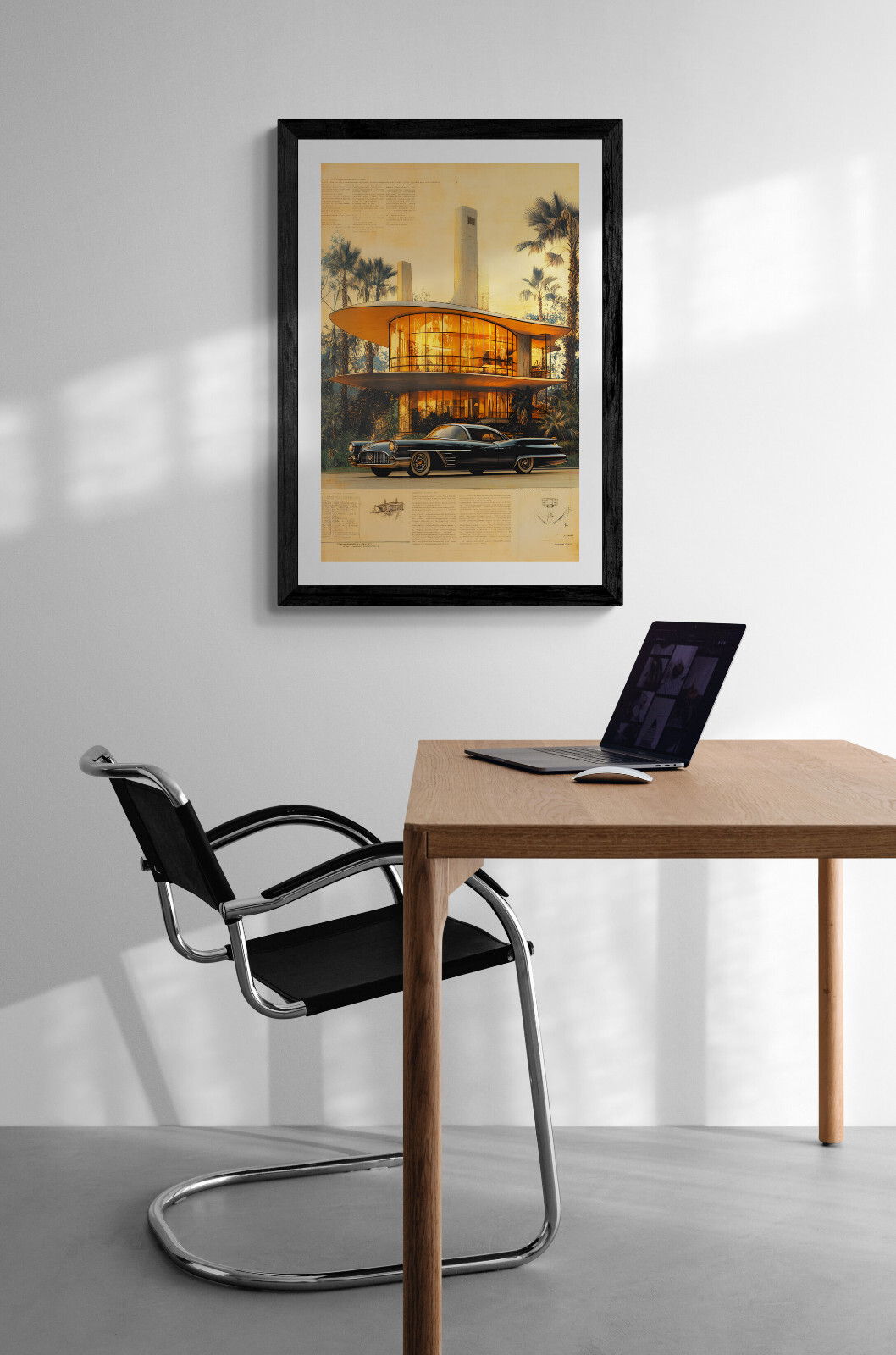 1960s Mid Century Modern Future Concept Art Print BPV15