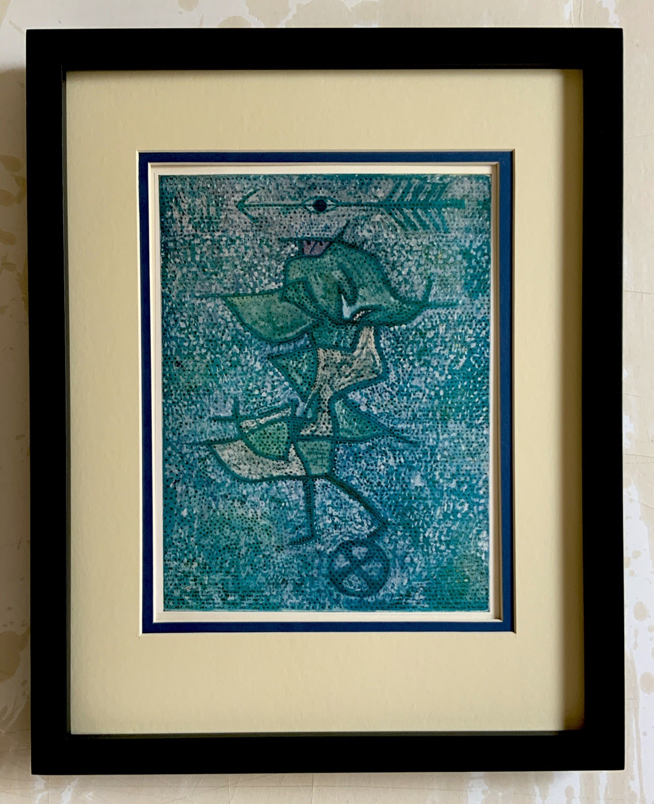 Paul Klee “Diana” Original Print From 1955 Abrams Art Folio 14 3/4”x 11”