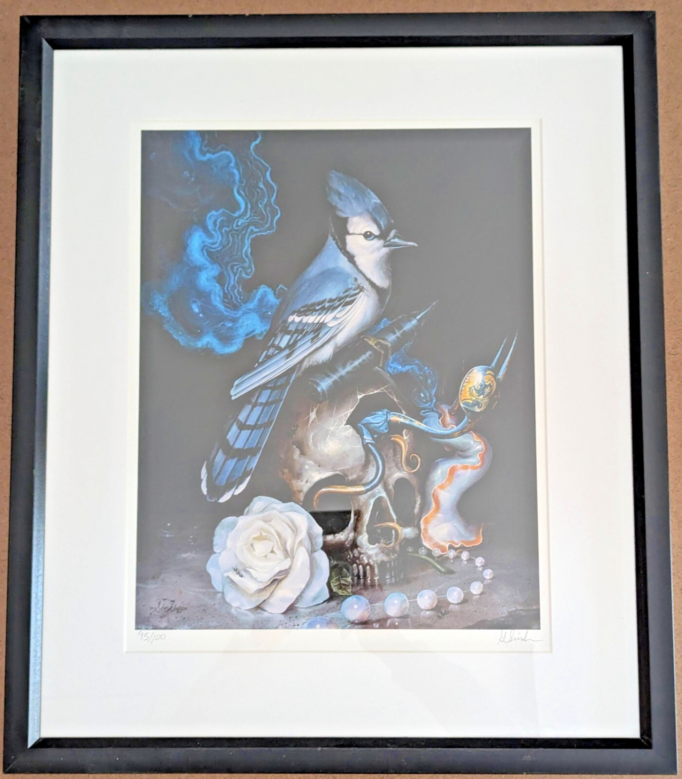 Greg Craola Simkins Azul 2012 Framed Giclee Poster Signed LE/100 Gallery Edition