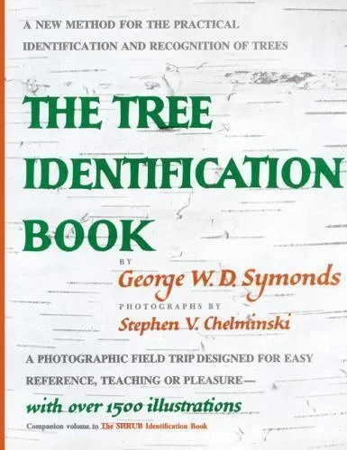 Tree ID book by Symonds 1958 paperback art conservation bark leaves