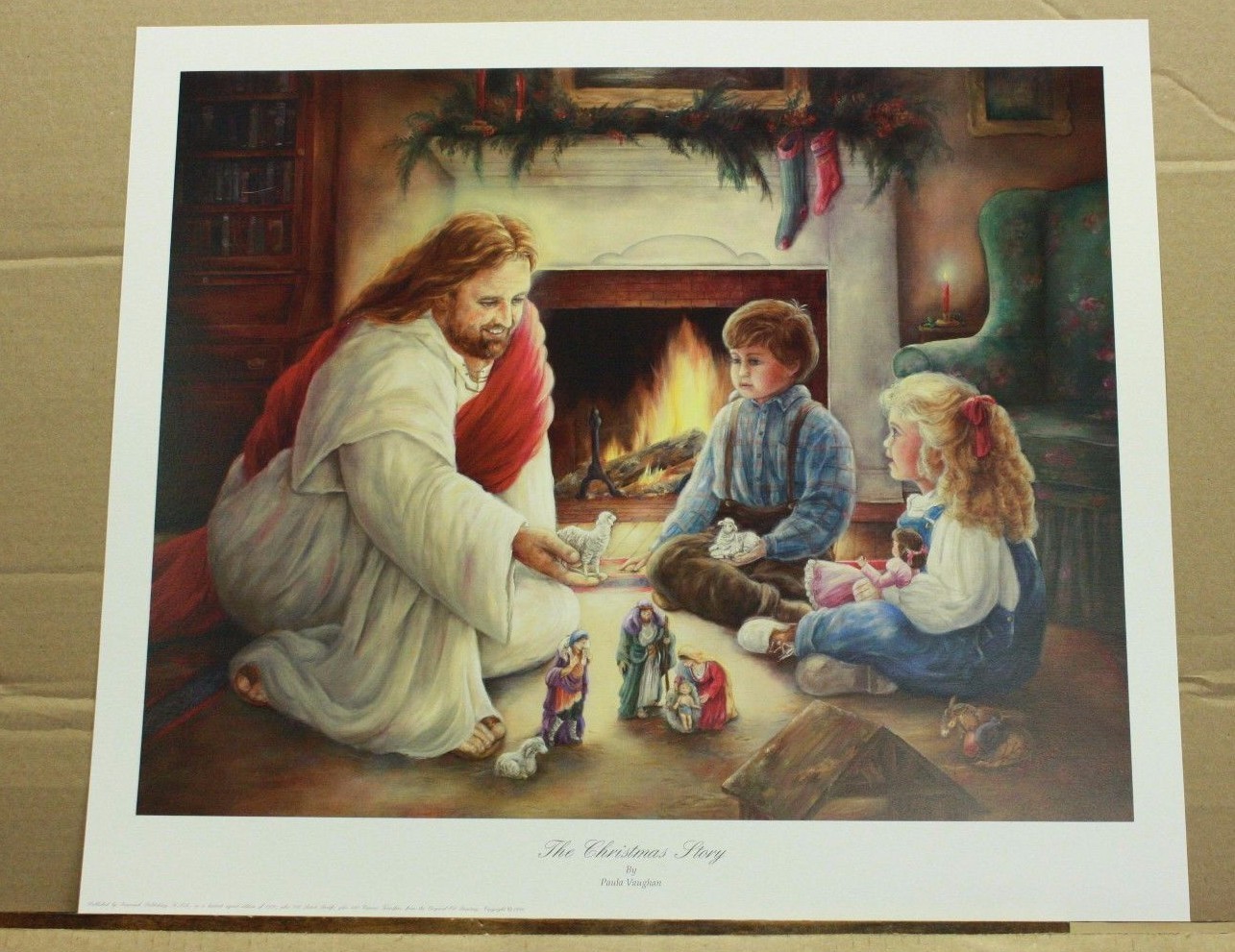 The Christmas Story by Paula Vaughan Religious Nativity children Jesus Holiday
