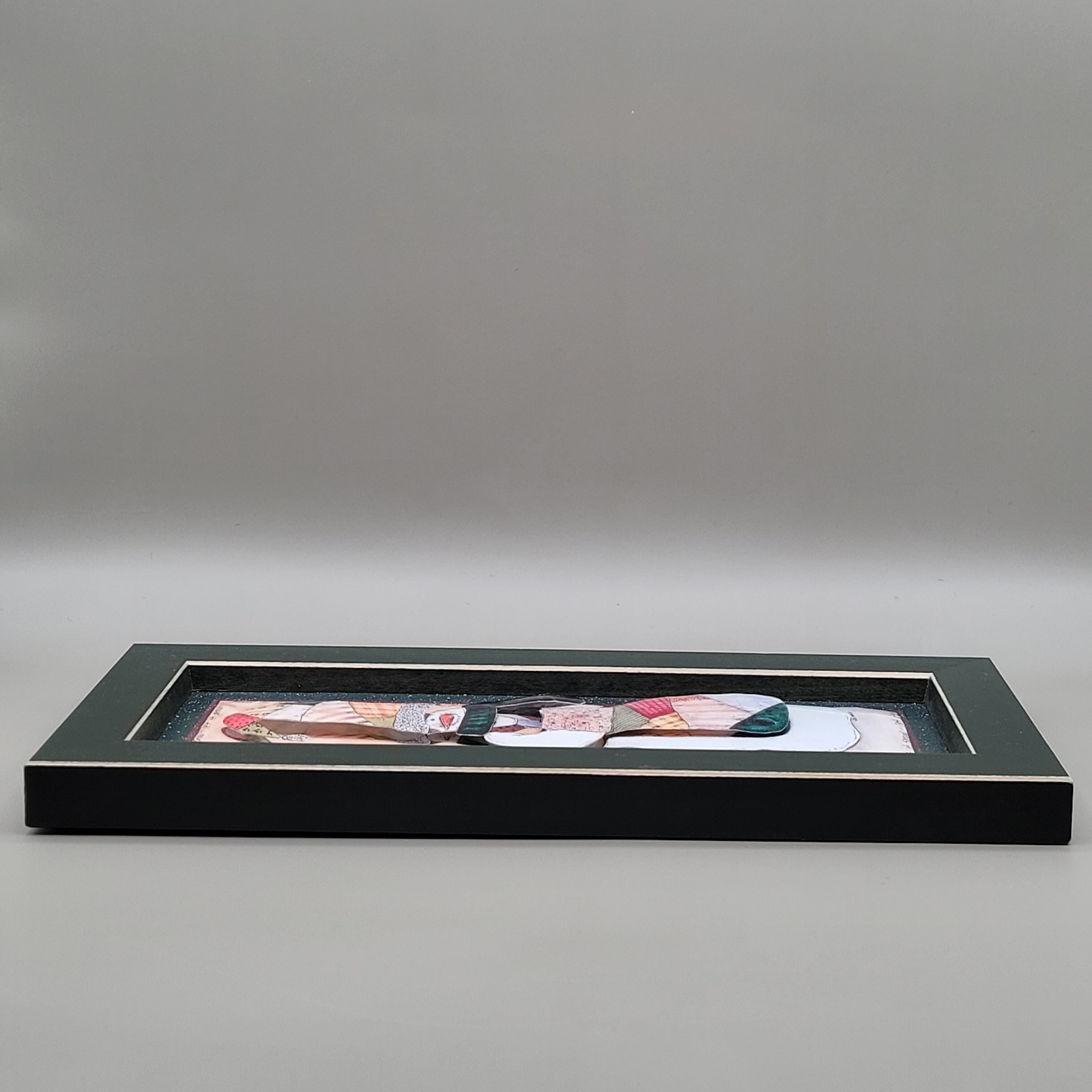 “Let It Snow” 3D Shadow Box Art Prints by Carol Robinson 11.25″×5.25″