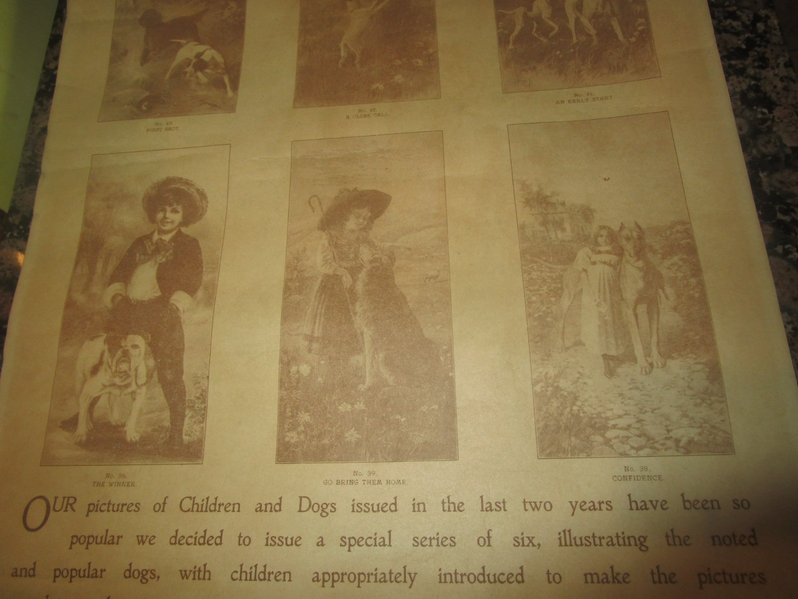 1898 Antique Adv Color Lithograph Arbuckles Coffee Rare Sporting Scene Knapp Co