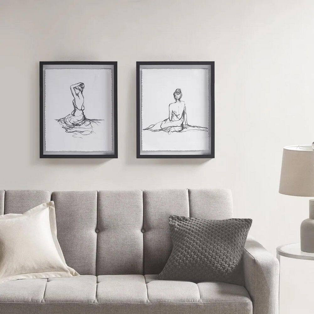 Framed Art Print 17 In. X 21 In. Sketch 2-Piece Framed Glass and Matted Wall Art