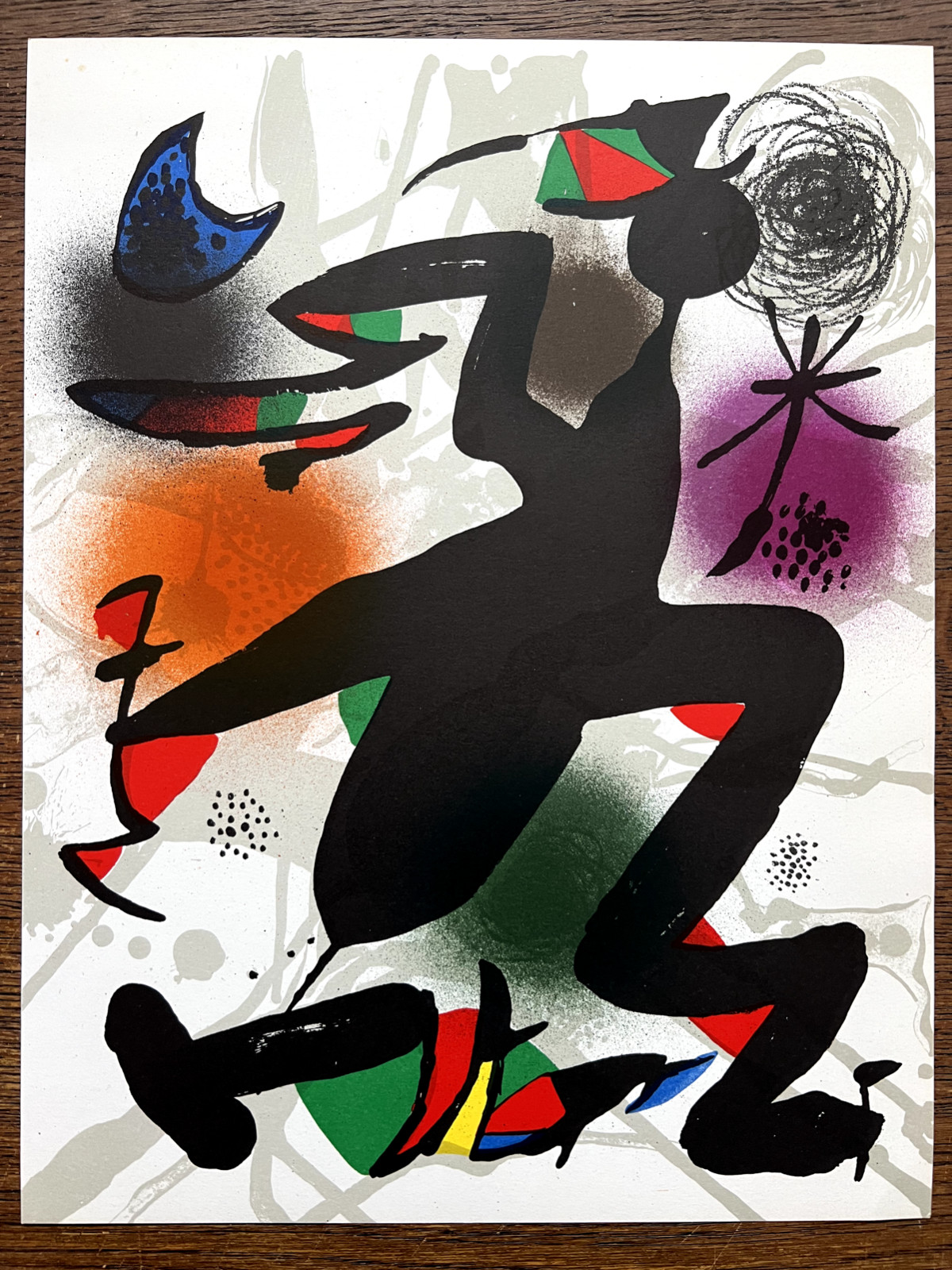 Joan Miro Original Stone Lithograph Limited Edition Mourlot 1977