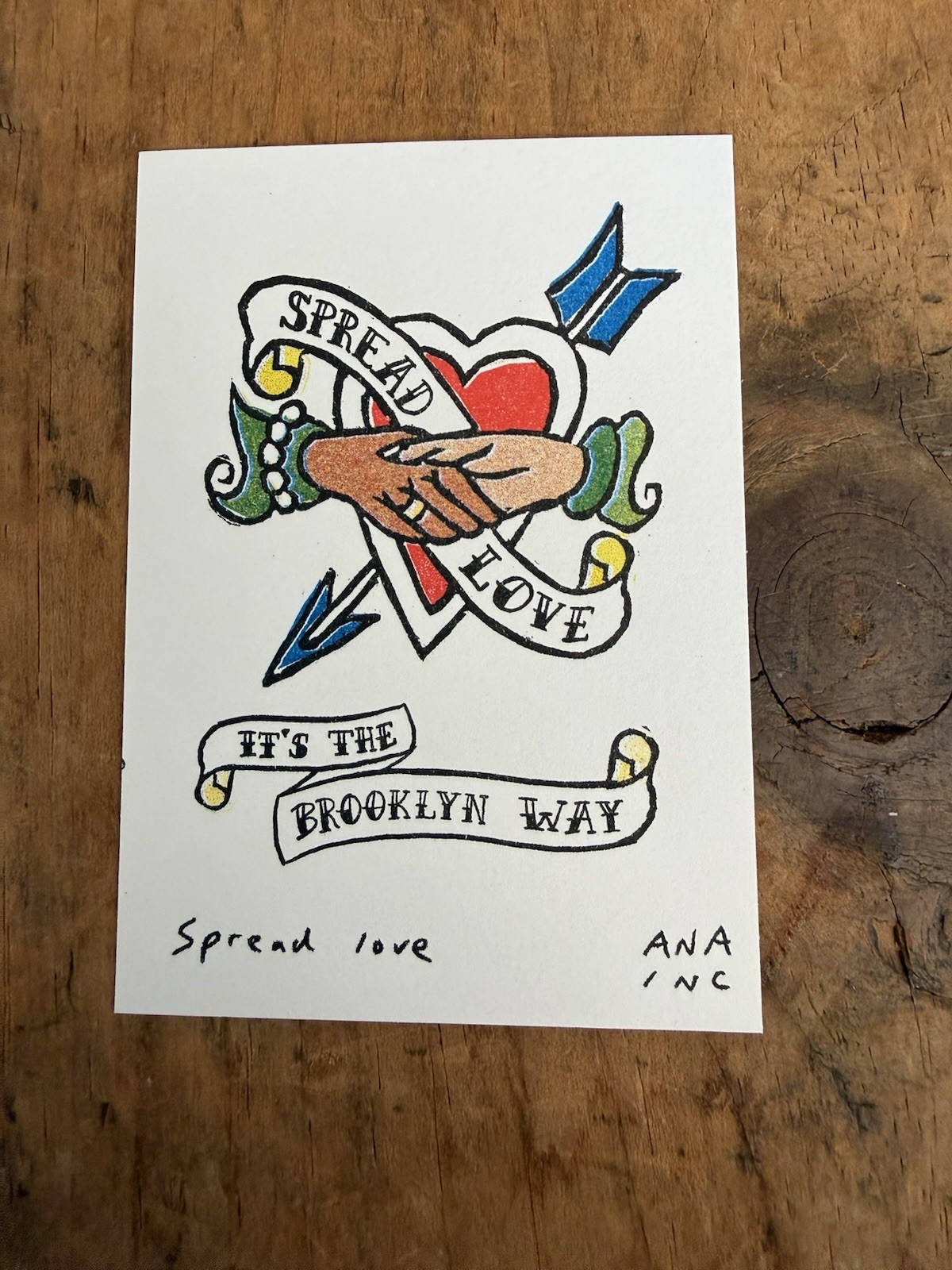 Ana Anastasia Inciardi Mini Print – Brooklyn – Spread Love