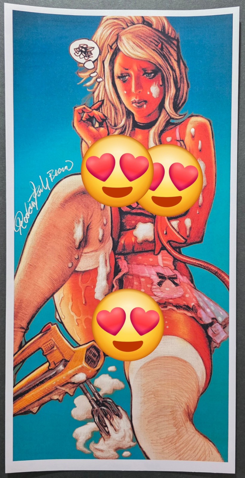 Rockin Jelly Bean Whip Cream Devil Girl POSTER “Promotional Use Only” Art Print