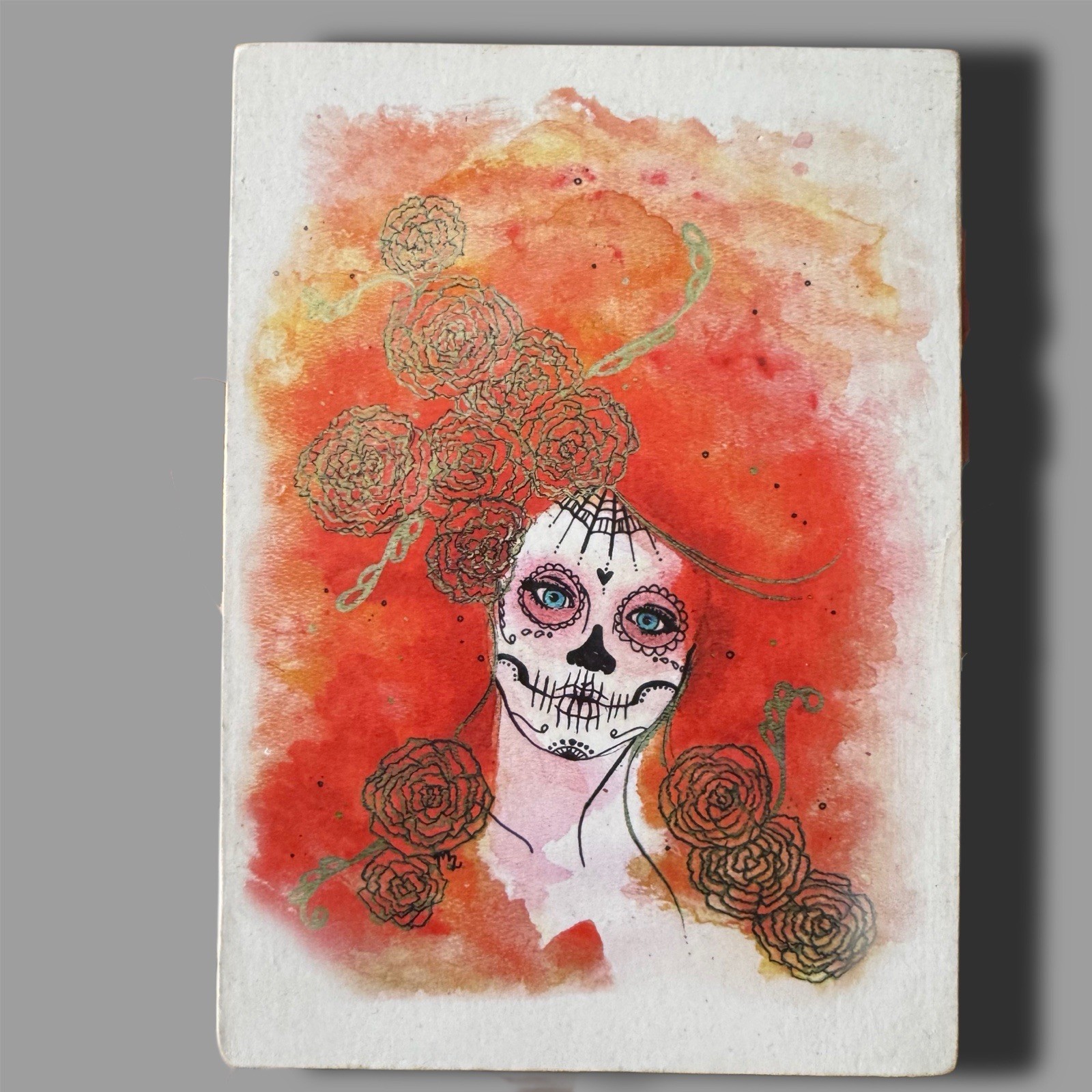 Art Print Set Signed Mallory Milke MayhemHere Seattle Dia De Los Muertos Gothic