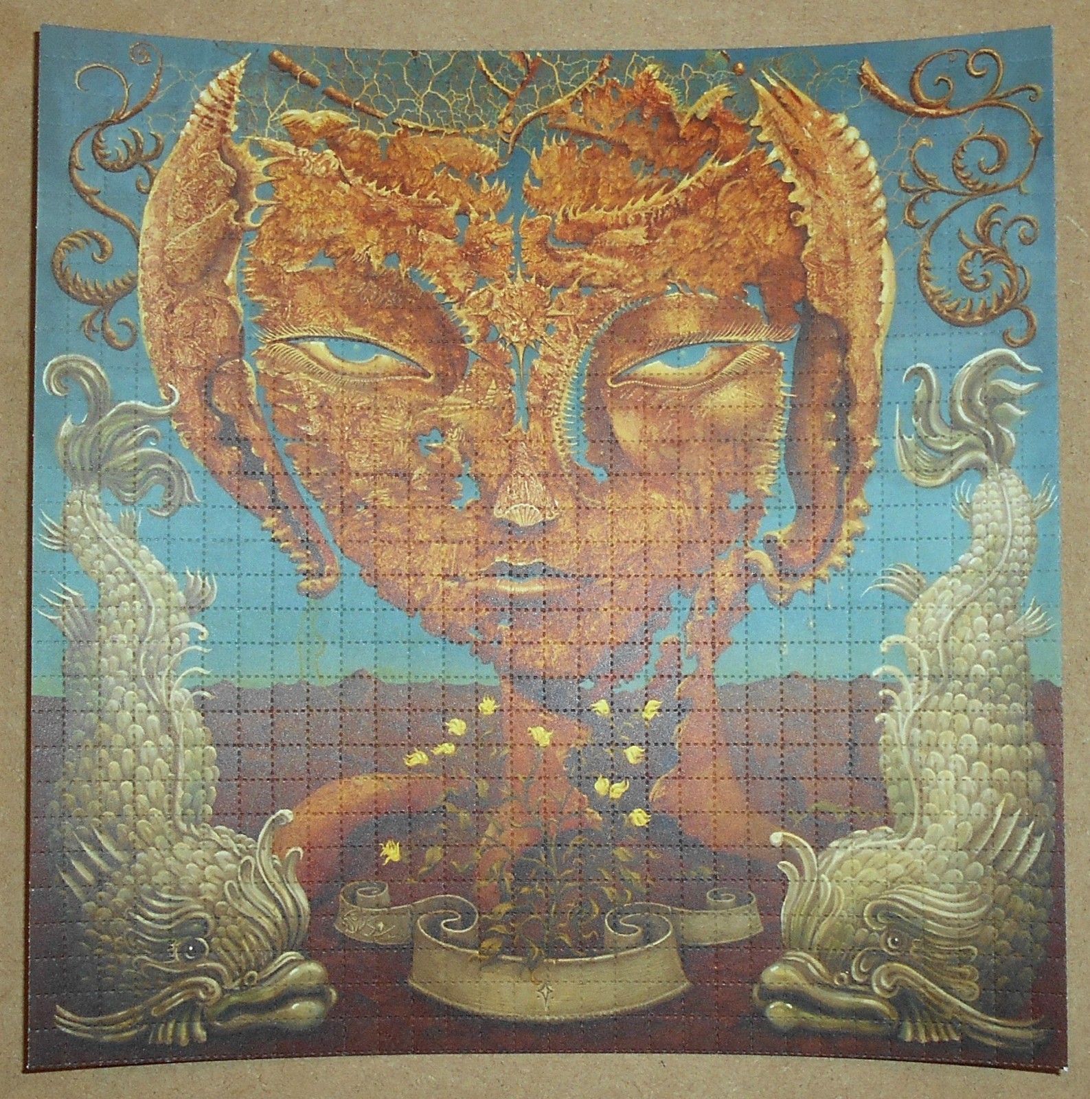 David Welker Desert Lady Blotter Art Print Signed Numbered /150 Bicycle Day Face