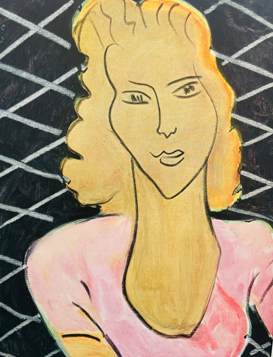 Matisse Henri Original Vintage o/s Lithograpth Woman Girl 1940’s French Art F43