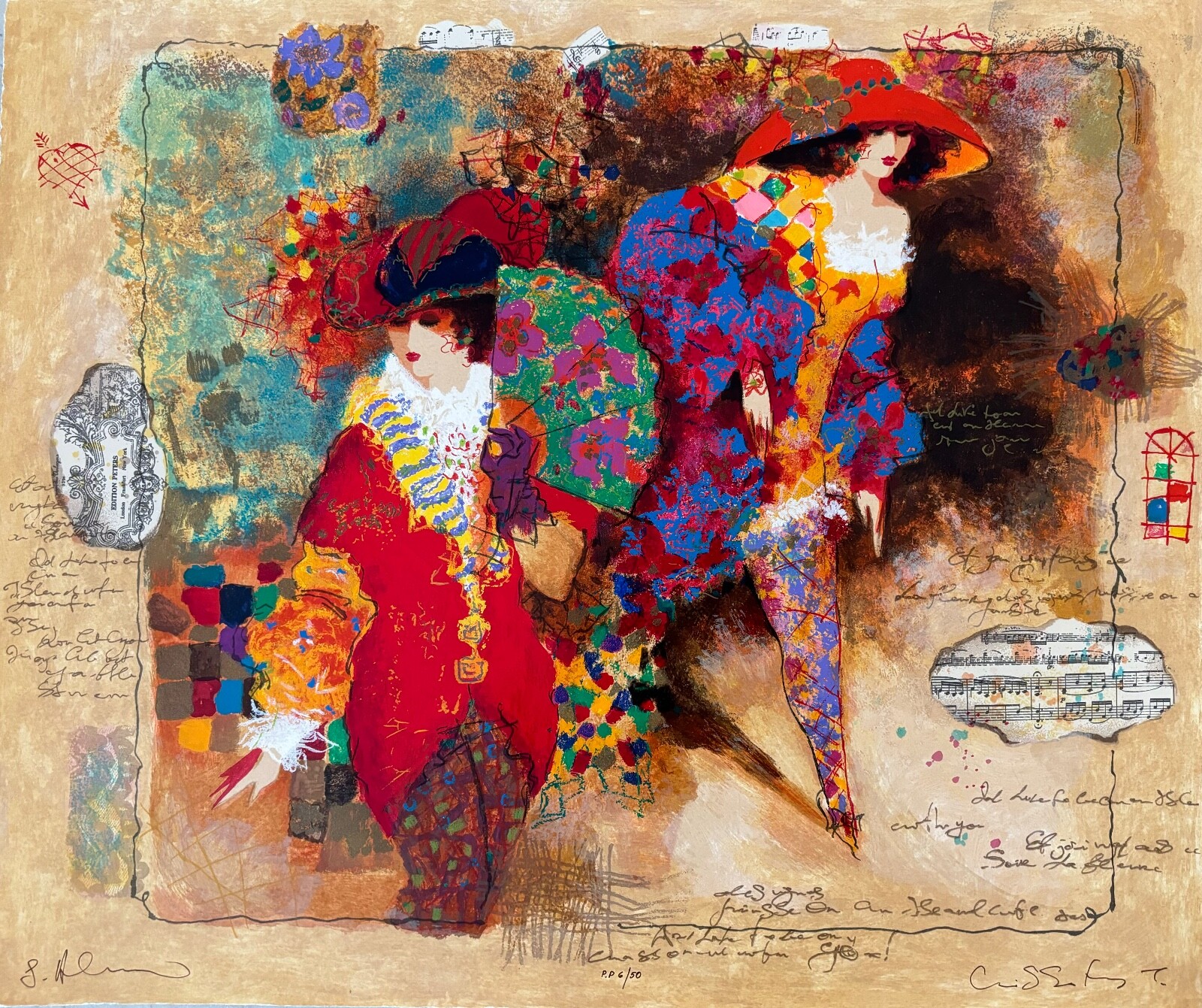 Alexander and Wissotzky Limited Edition Serigraph Hand Signed multi color