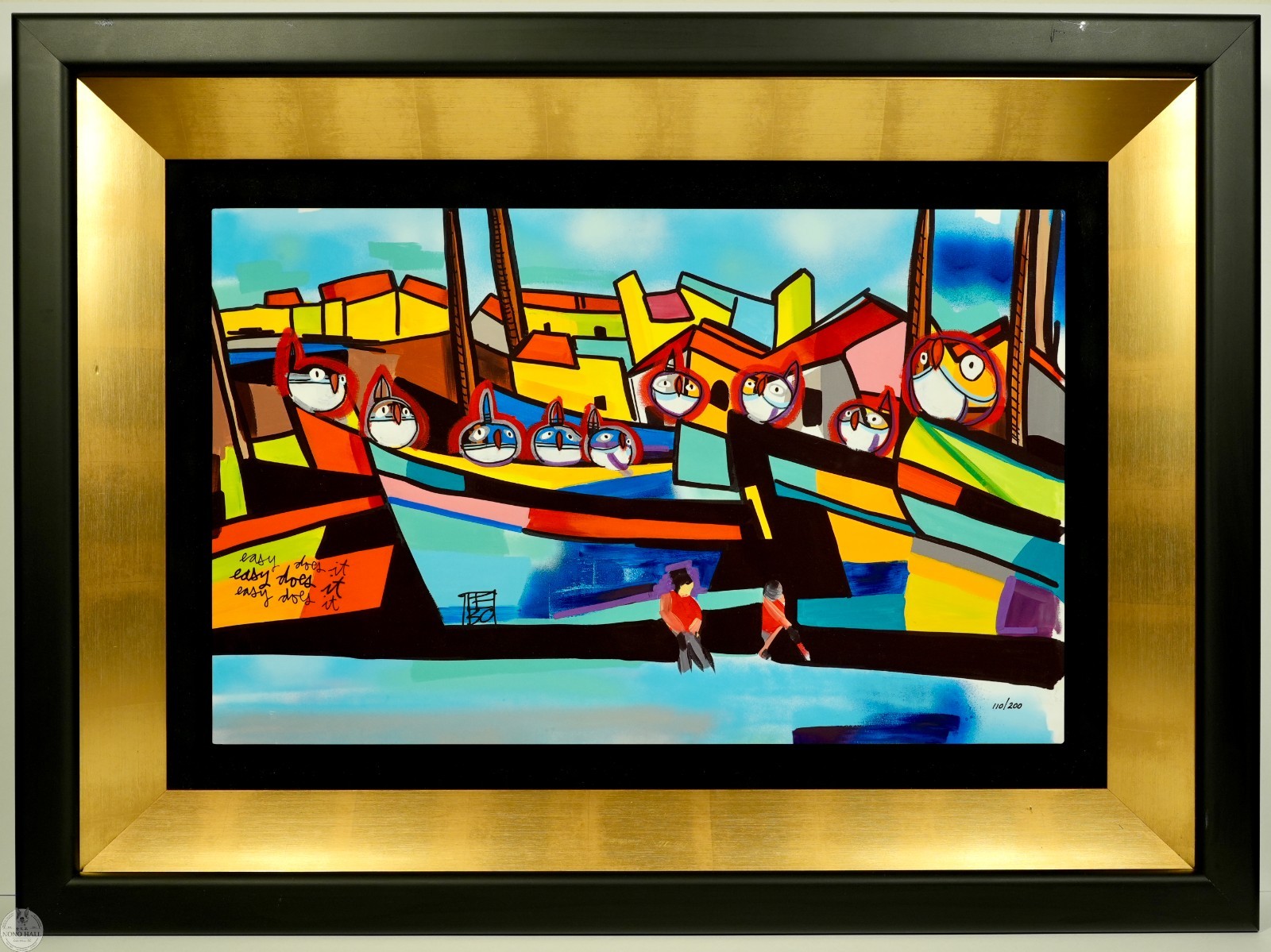 Vintage David Le Batard (Lebo) Signed Limited Edition Caldograph on Wood W/ COA