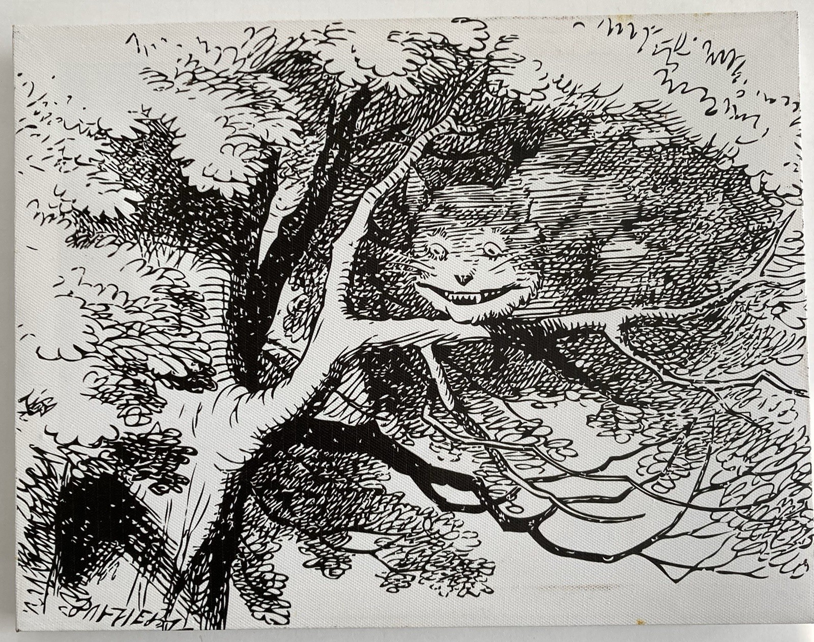 Alice in Wonderland Canvas Prints 10×14 John Tenniel Illustration Lot Of 5