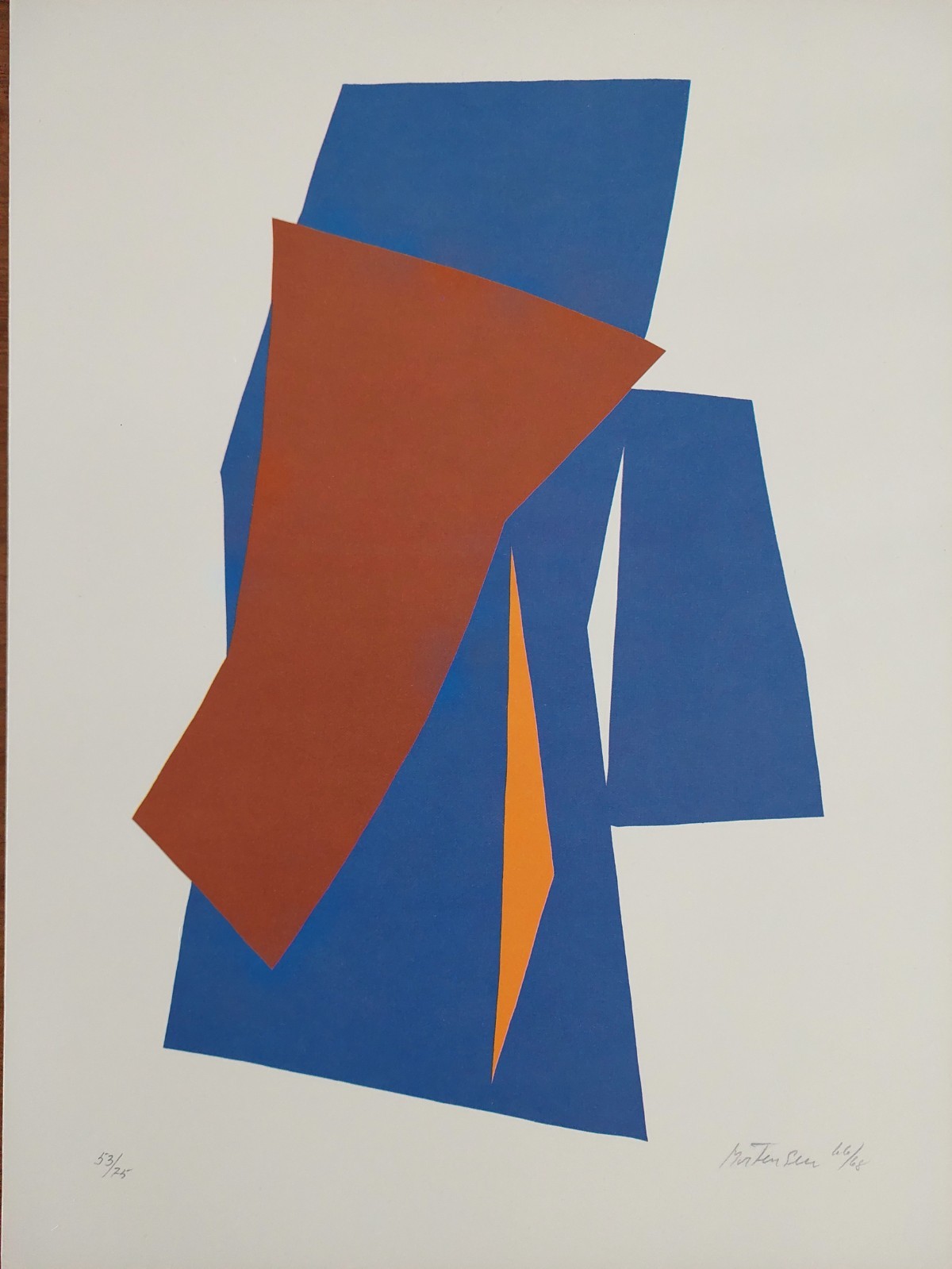 Richard Mortensen Offset Lithograph Print (1980) – Signed in Plate