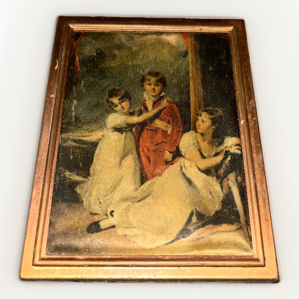 Thomas Lawrence, Portrait of the Fluyder Children, Small Gold Frame DollhouseArt