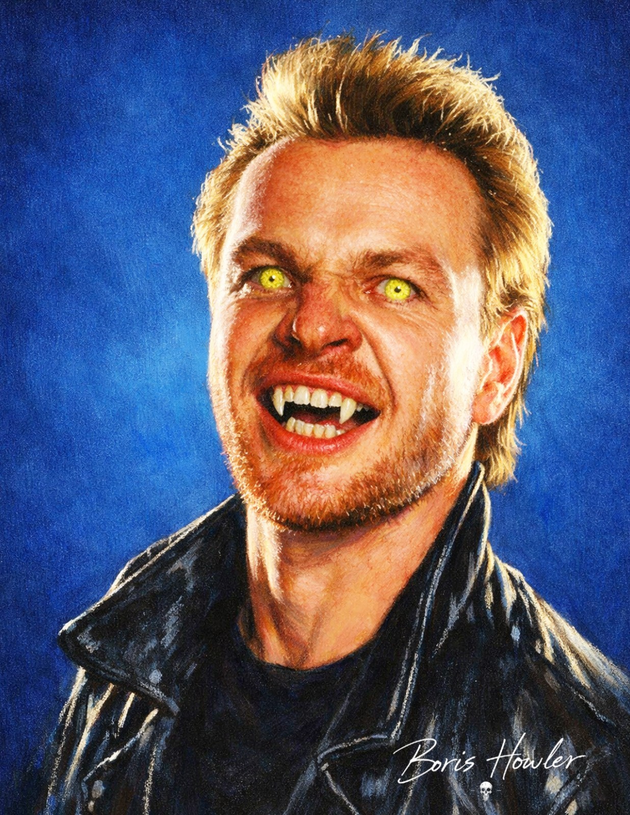 Boris Howler FOREVER KNIGHT 8.5X11 Art Print SIGNED VAMPIRE CULT TV
