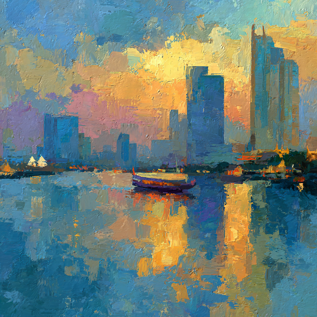 Bangkok Thailand 24×24 Giclée Art Print Ltd 1/25 Signed COA Rombley C1