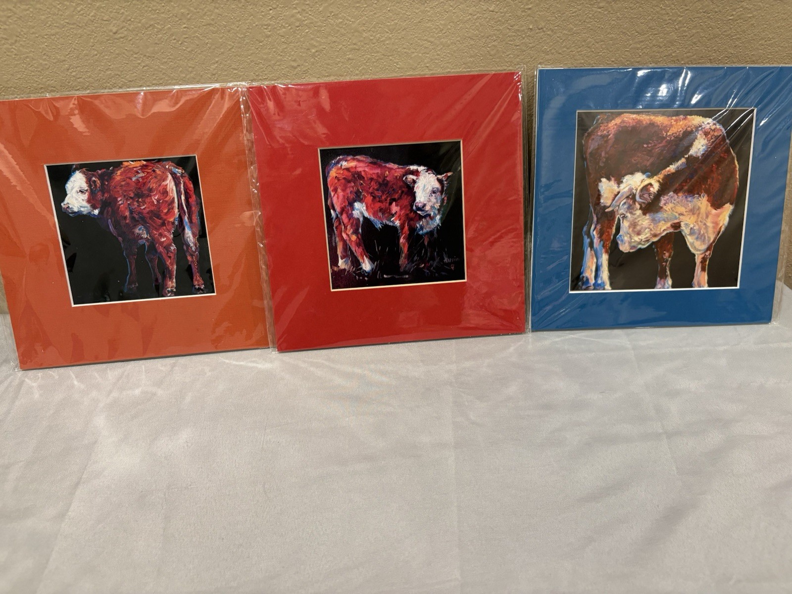 Cow Print Framed Paintings