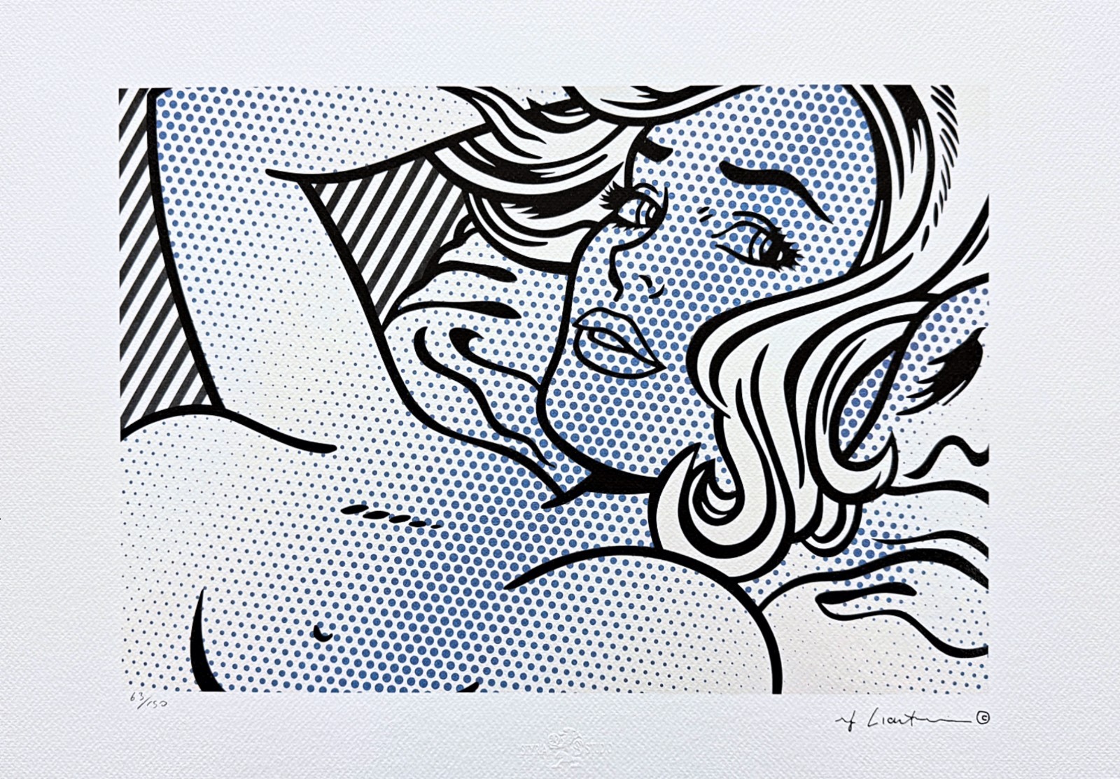 ROY LICHTENSTEIN – The Seductre – signed, numbered edition 63/150, 50×35 cm