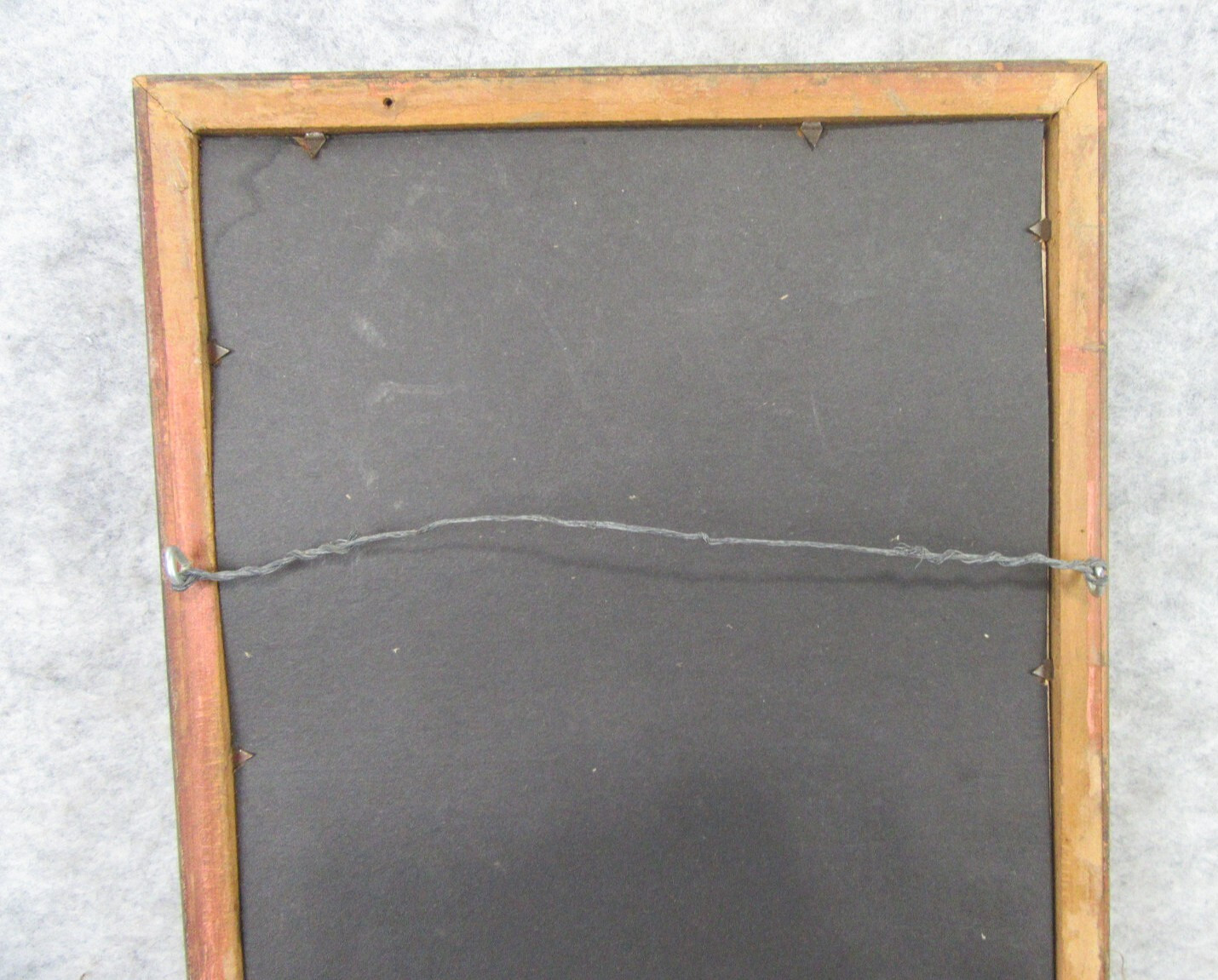Vintage Signed Framed Miniature Japanese Wood Block Woodblock Print