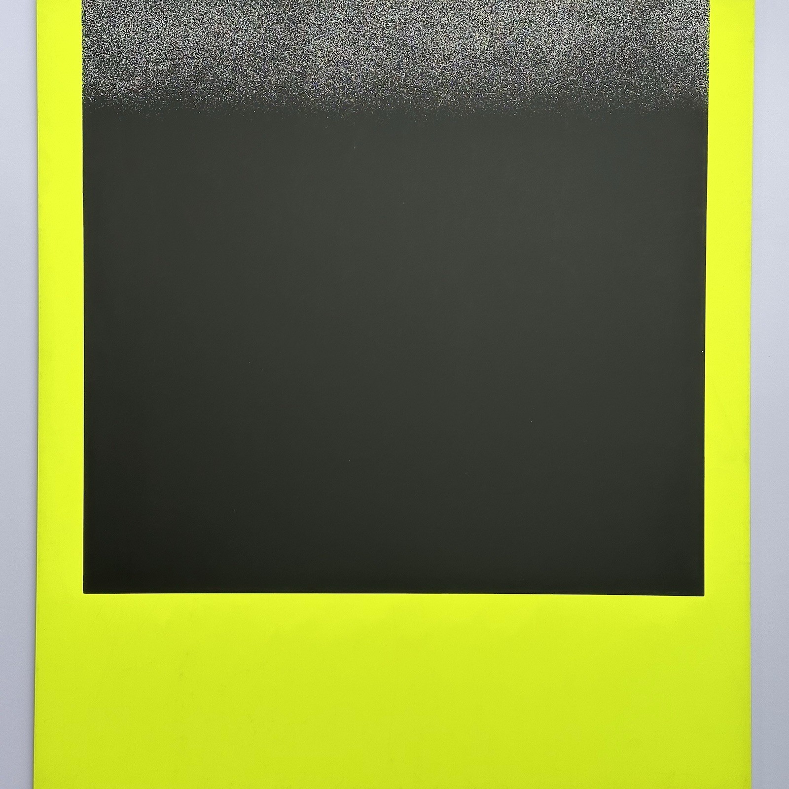 Rupprecht Geiger Signed Serigraph WVG 111-1 Black on Yellow 1968 Screen Print