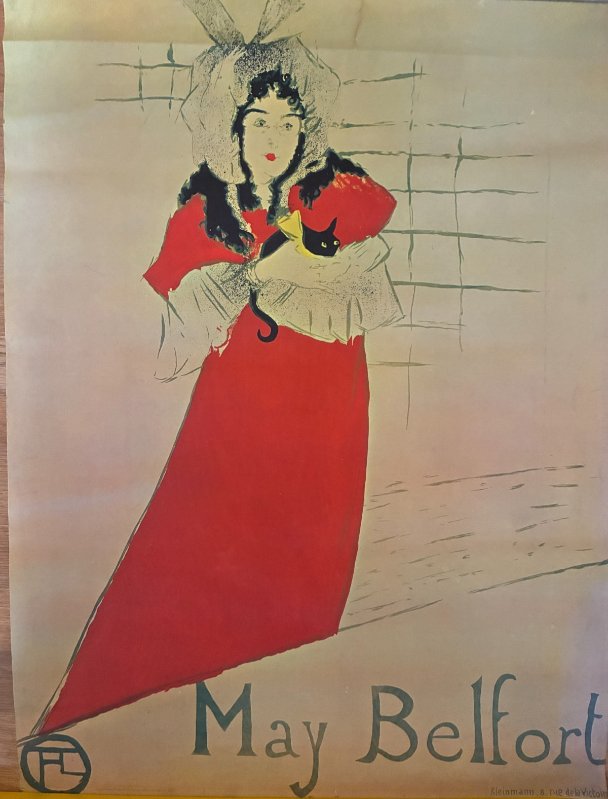 Vintage 1967 May Belfort Poster by Henri de Toulouse-Lautrec 24″x32″