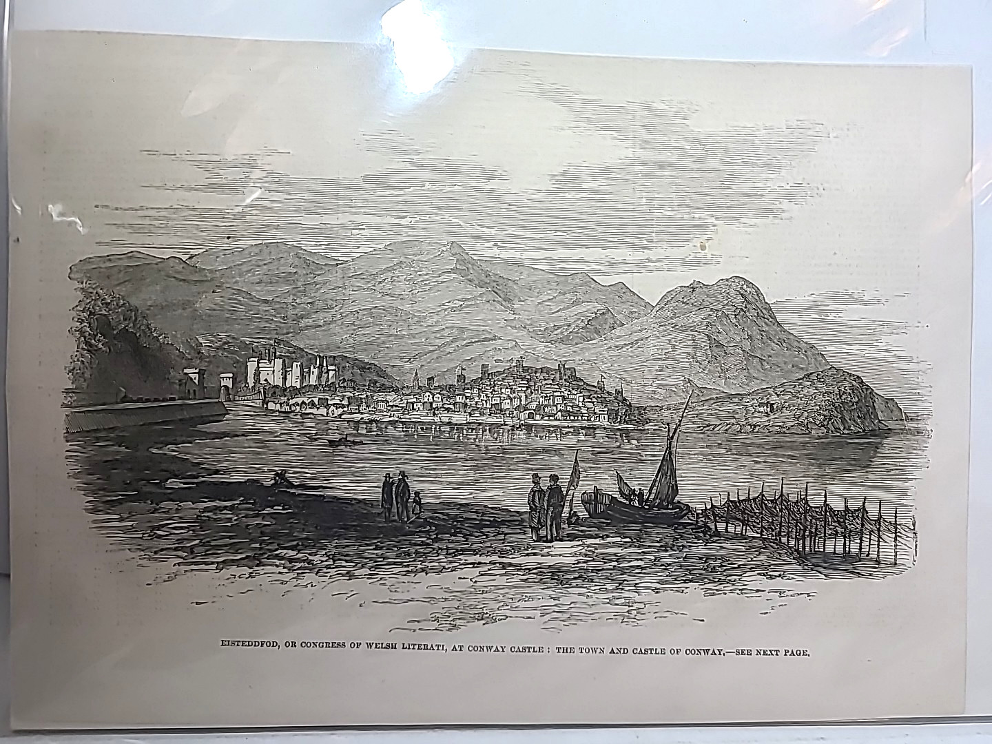 Antique Eisteddfod At Conway Castle Print From The Illustrated London News 1861