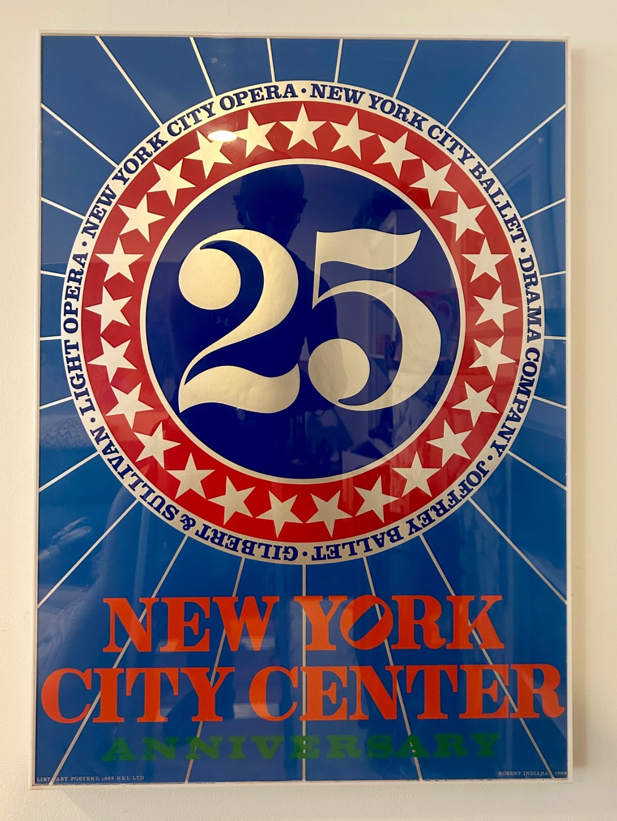 Robert Indiana – New York City Center 25th Anniv Ltd Ed Serigraph Poster 1968