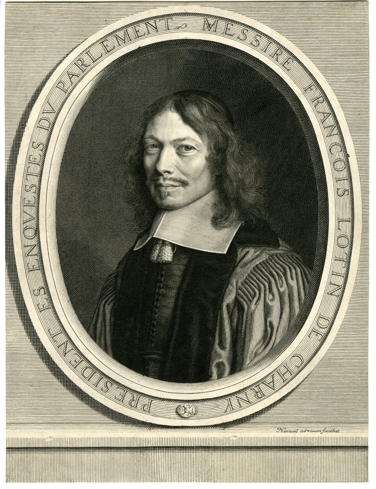 Antique Master Print-FRANCOIS-LOTIN-DE-CHARNY-PORTRAIT-Nanteuil-1657