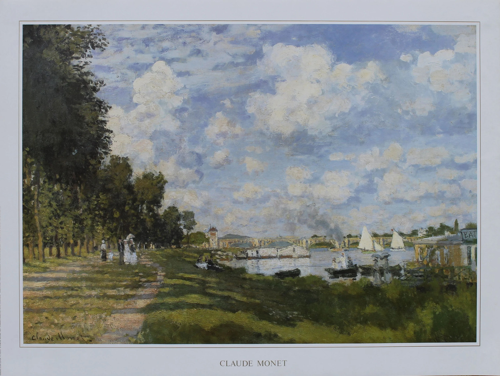 Claude Monet – Le Bassin D’Argenteiul (23.5 in x 31.5 in)
