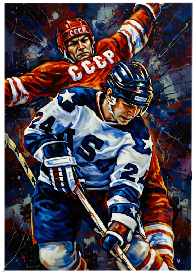 ROB McCLANAHAN * Team USA * HOCKEY * Illustrated Art Card * ATC ACEO