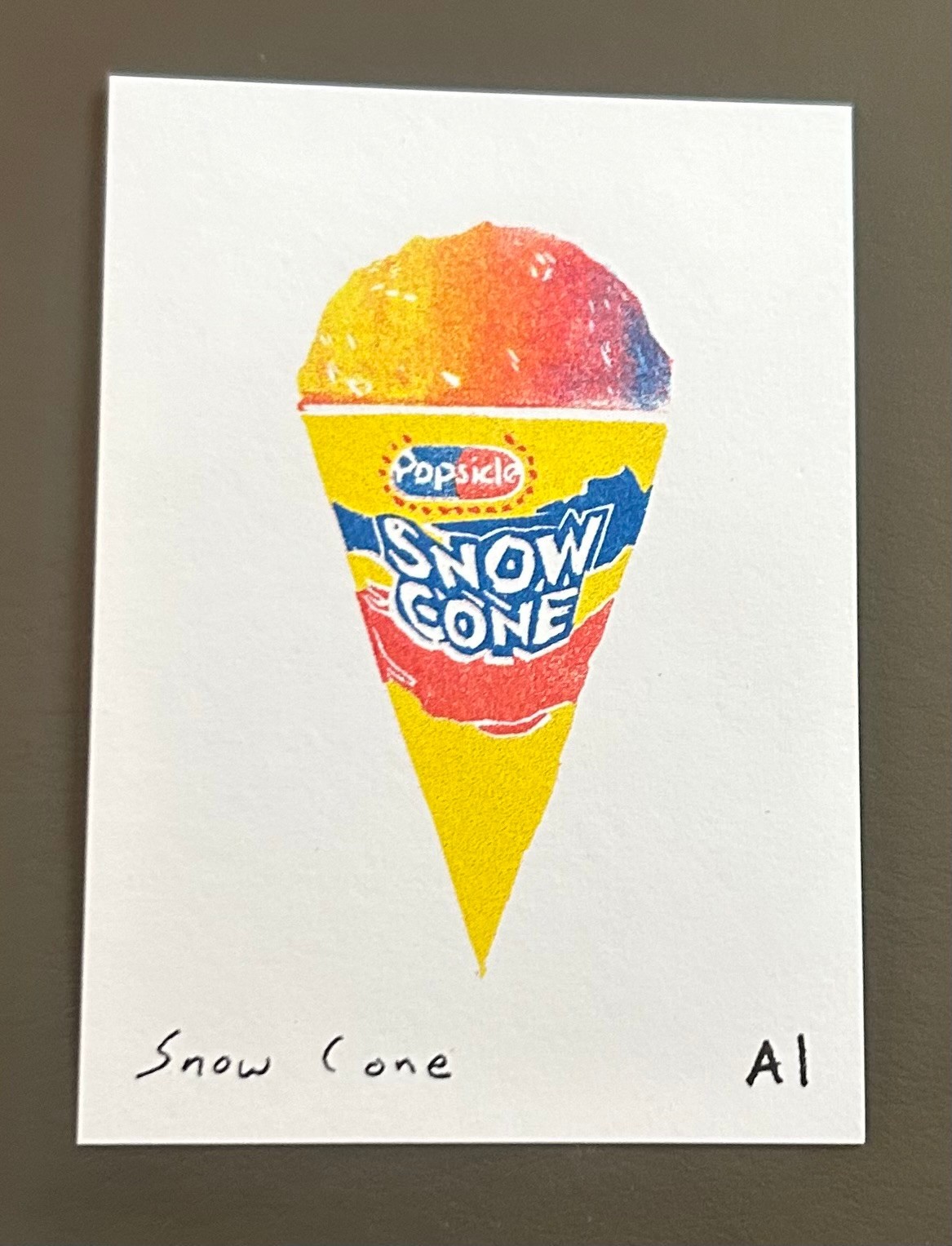 Anastasia Inciardi “Snow Cone ” Mini Print