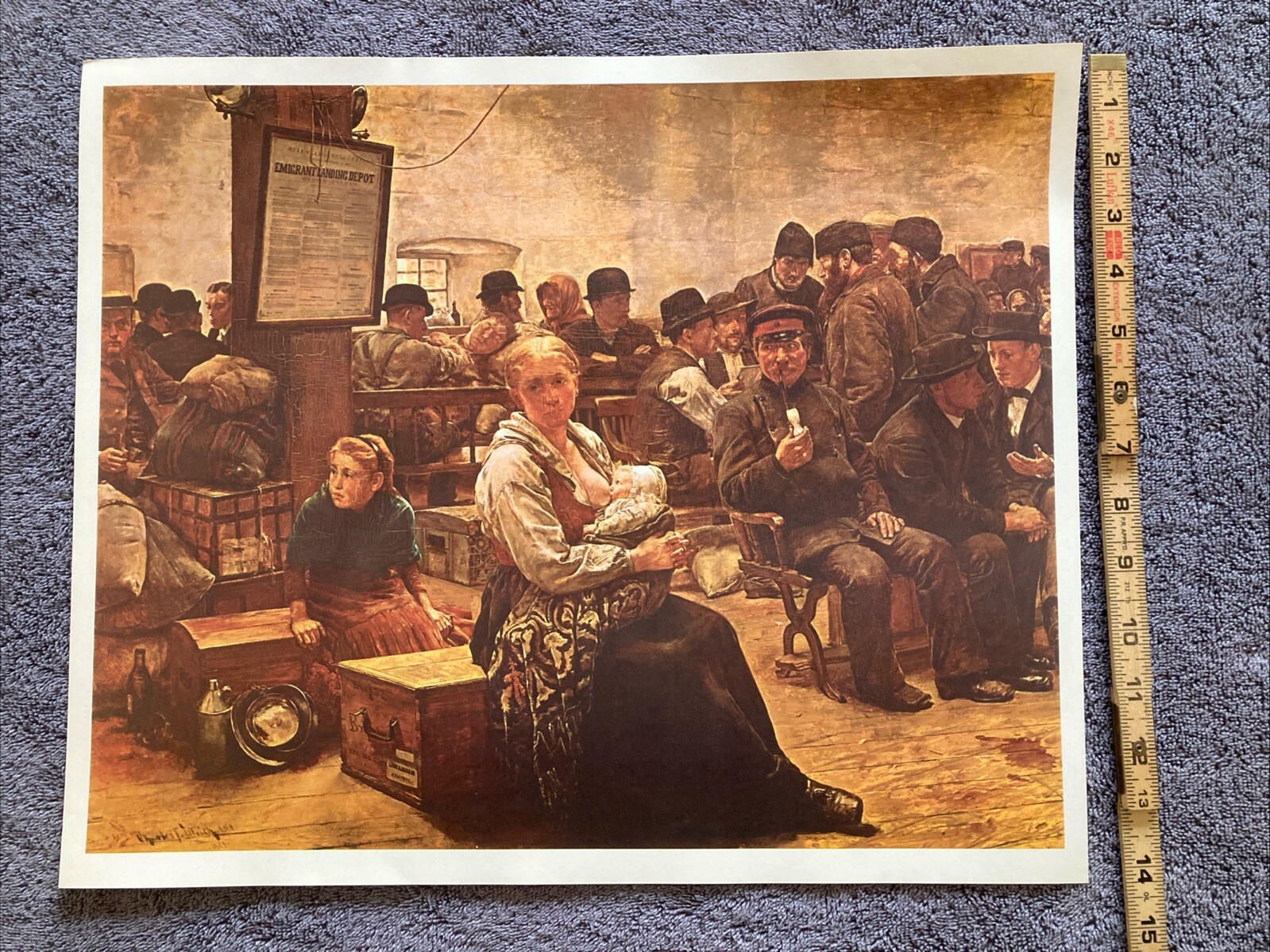 In The Land Of The Promise Castle Garden (Charles F Ulrich) Lithograph Print