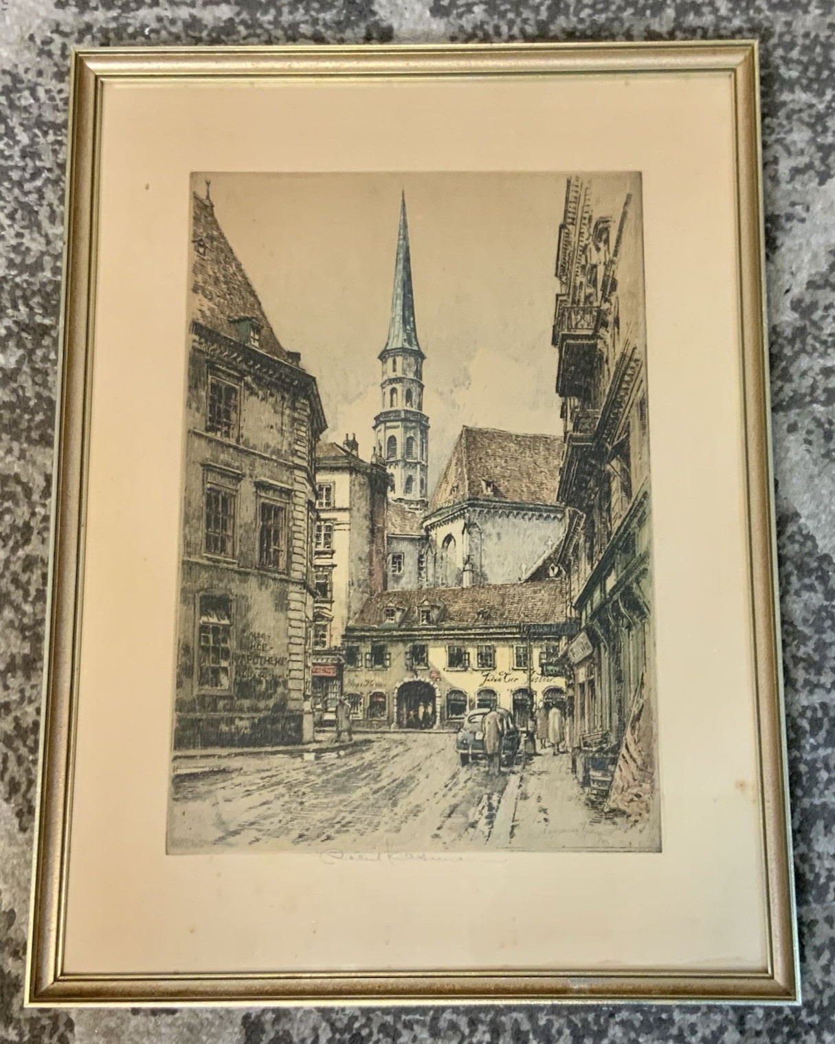 Vintage & Antique Robert Kasimir Signed Etchings VERY GOOD SEE PICTURES VERY OLD