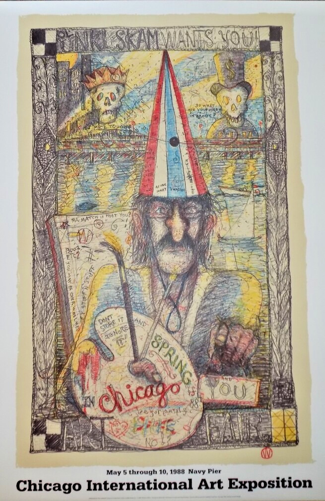 William T. Wiley “OL UNKL SKAM” Chicago Art EXPO 1988 MINT CONDITION