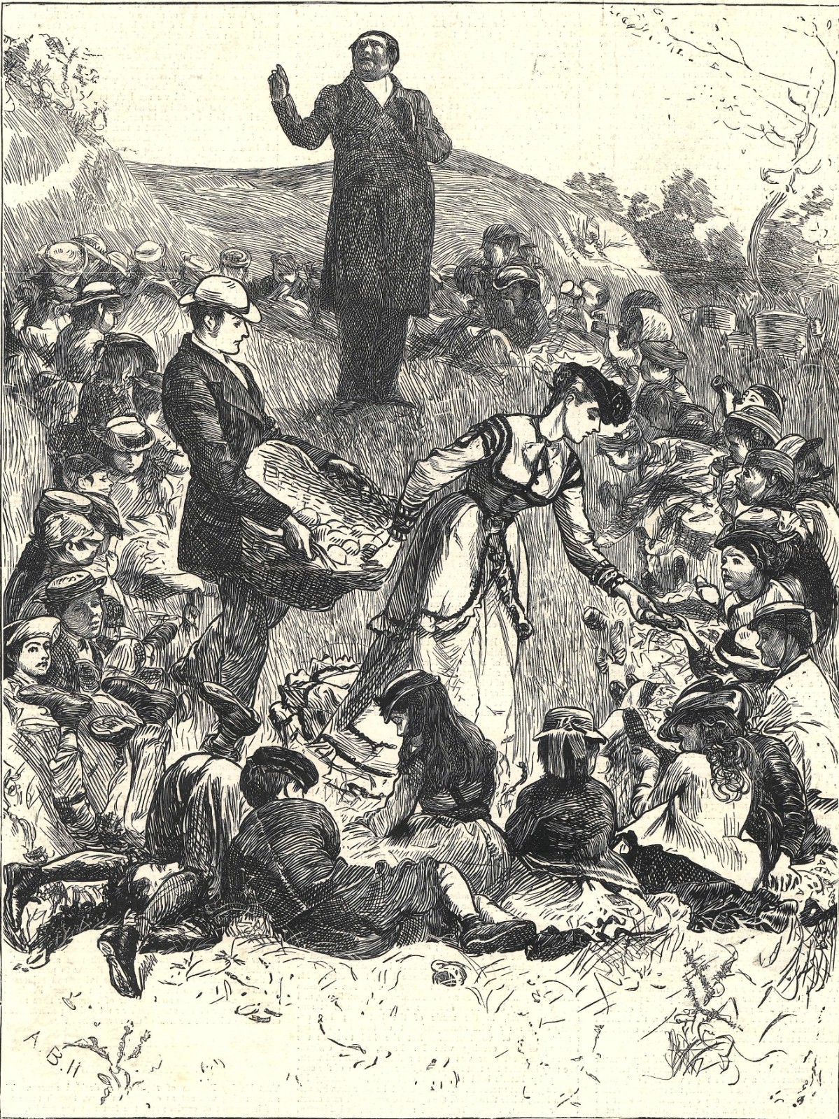 OUR LONDON CHILDREN – A PLEA FOR A DAY IN THE COUNTRY 1872 VICTORIAN ENGRAVING