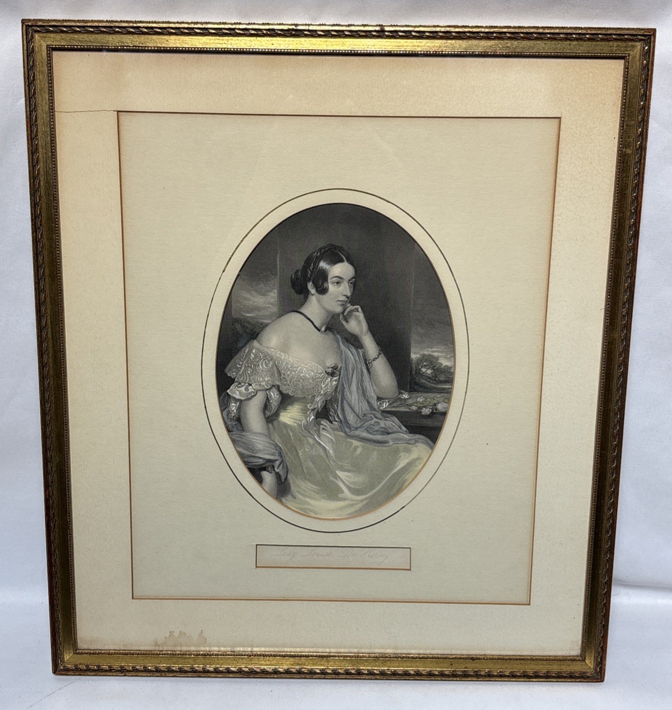 Antique 1841 W.H Mote (1803-1871) Hand Colored Engraving After Sir Francis Grant