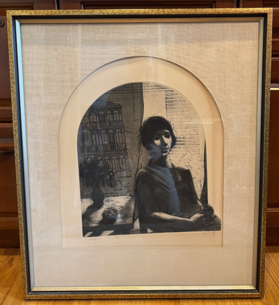 David Bumbeck “Vineziana” Signed, #43/55, 22”x 25.5” framed