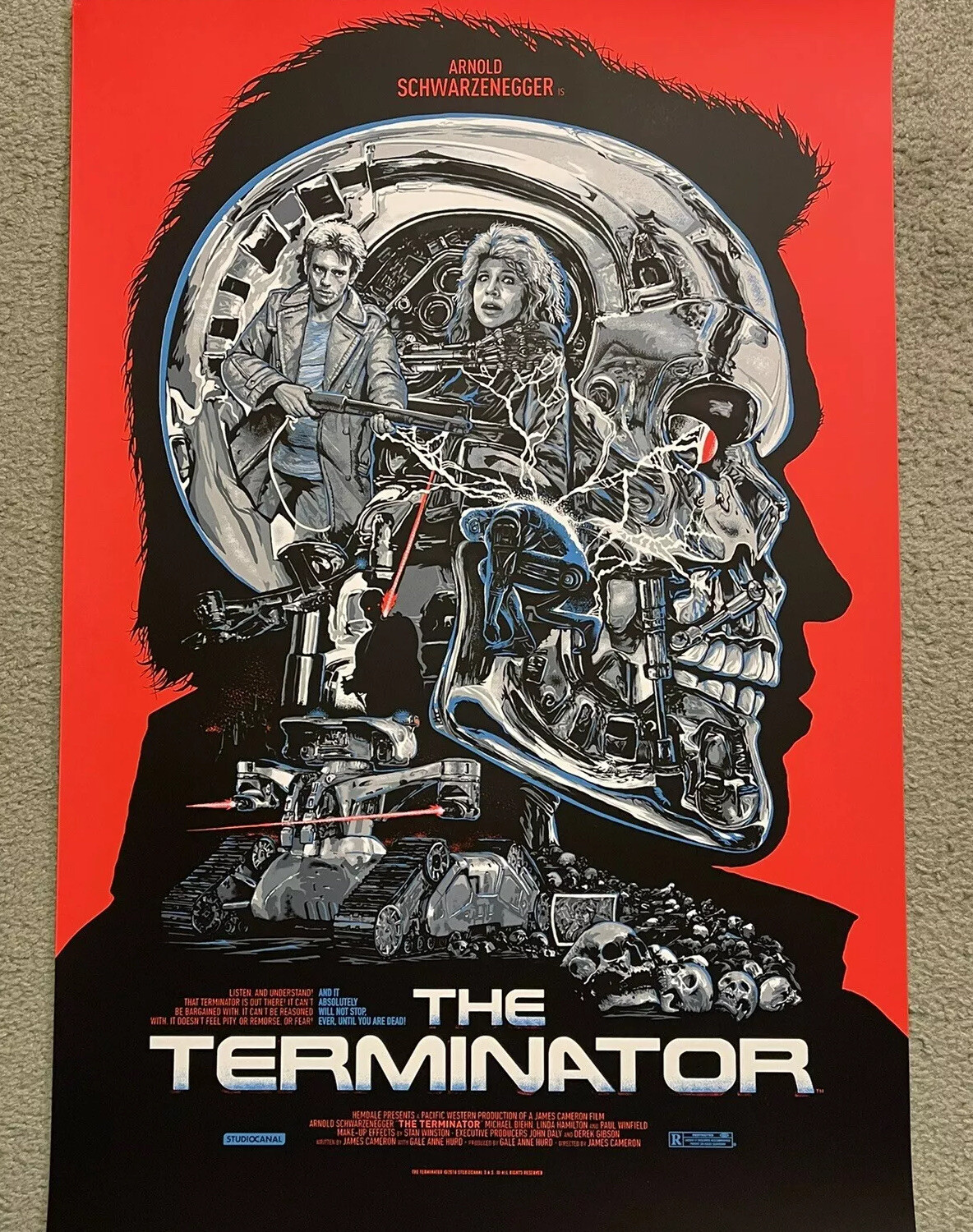 The Terminator Arnold Schwarzenegger Print Movie Poster Mondo Christopher Cox