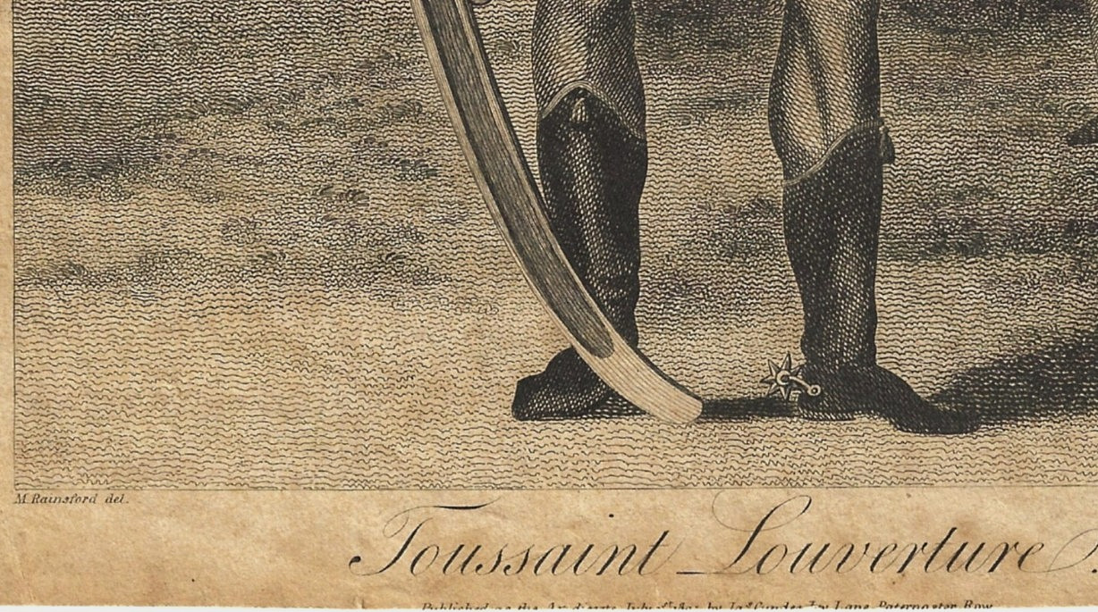 Rare Antique 1805 Engraving~Toussaint Louverture~Haiti Slave Revolt~by J. Barlow