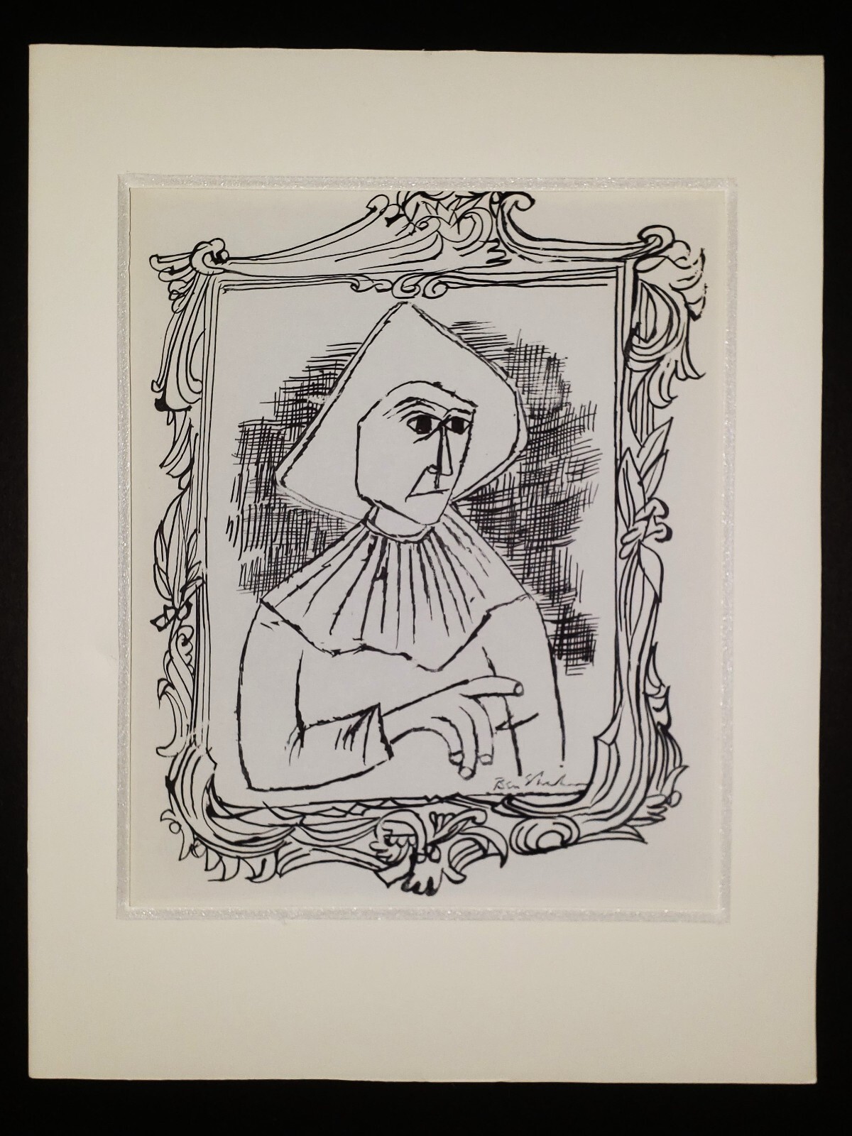 BEN SHAHN 1898-1969 Original Ltd Edition Lithograph 1950s SIGNED Investing WPA