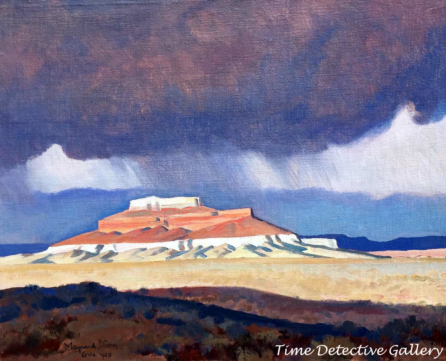 “Thunder over Shiprock” by Maynard Dixon – American West Art Print