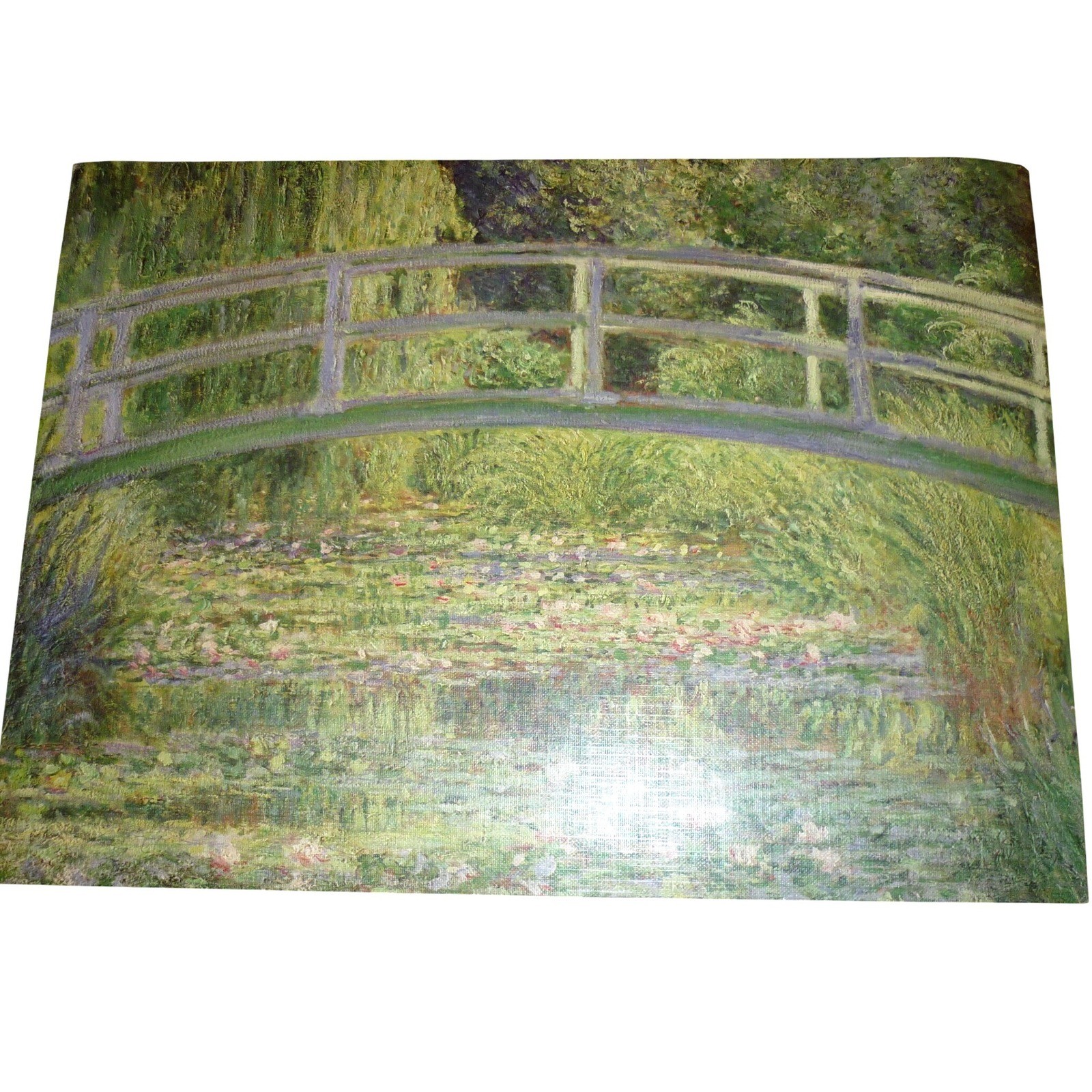 Claude Monet The Water-Lily Pond Art Print Japanese Bridge Giverny 10×12″