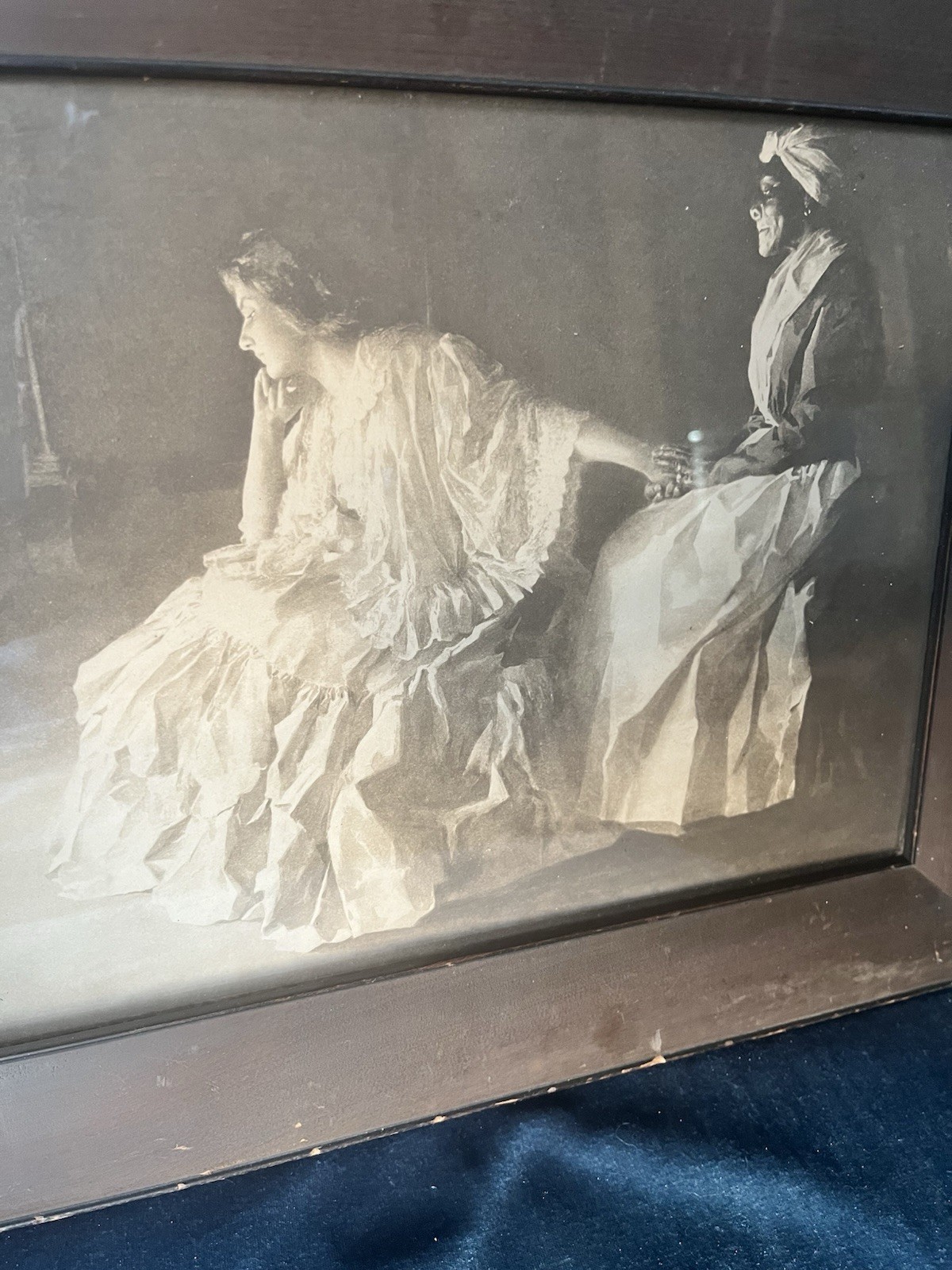Antique 1902 WL Taylor Tell Me About My Mother Framed Print