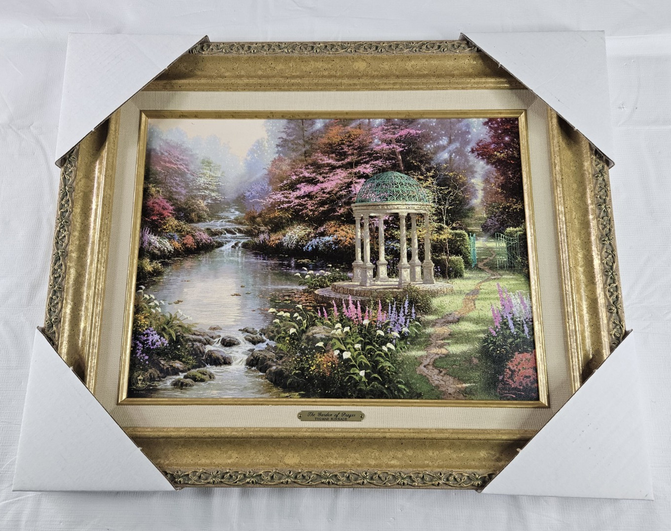 Thomas Kinkade The Garden of Prayer 21.5″ x 17.25″ COA III 2002 Edition