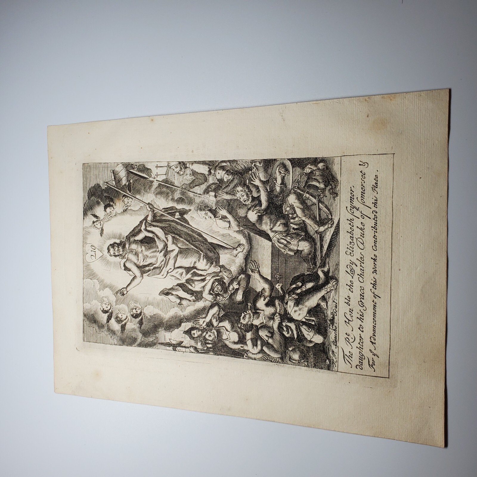 1695–1710 Richard Blome Bible Copper Engravings: Descent & Resurrection Easter