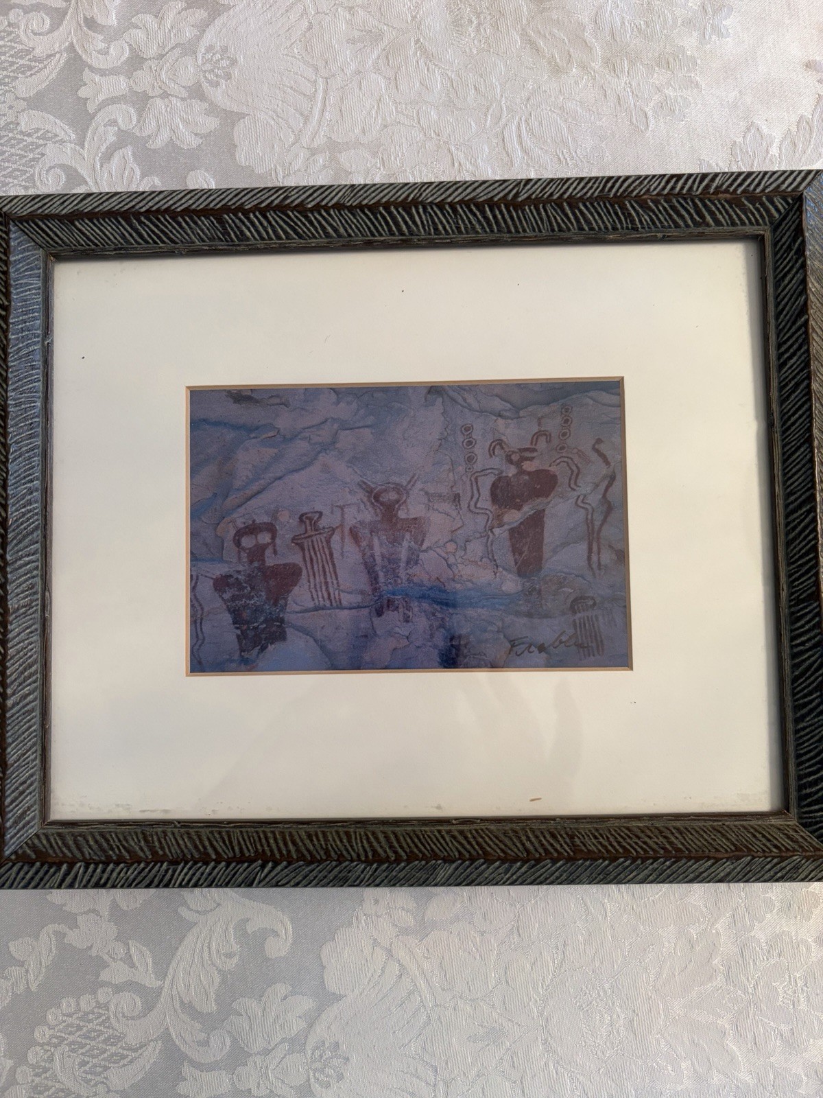 Pud Franzblau Sego Canyon Utah Rock Art Print 6”X 4” Print Matted 11”X 9” Frame